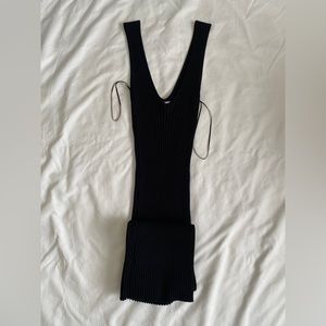 Ribbed midi dress